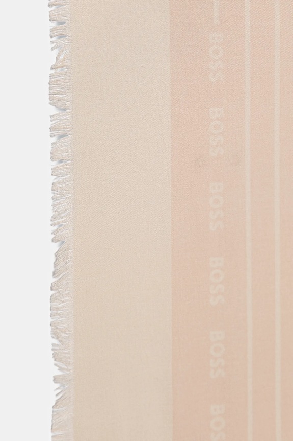 BOSS φουλάρι γυναικείο από πρόσμιξη μεταξιού Laik 50521800 πορτοκαλί SS26