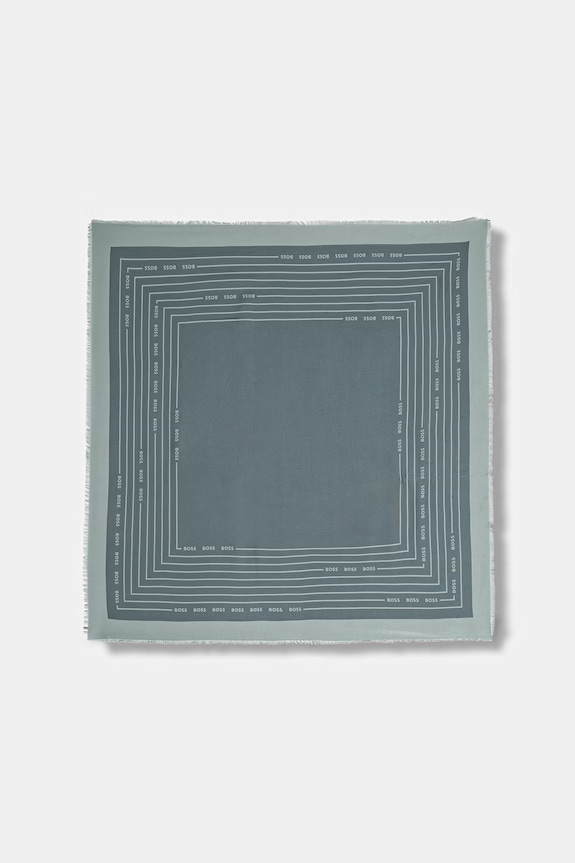 BOSS selyem sál Laik selyemszállal türkiz 50521800