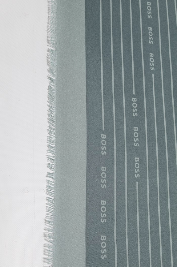 BOSS selyem sál Laik 50521800 türkiz SS26