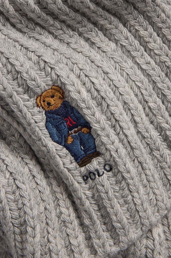 Dodaci Kratki vuneni šal Polo Ralph Lauren 455931877 siva