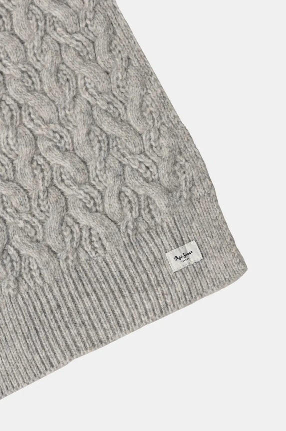 Šála Pepe Jeans WALLIS SCARF PL060195 šedá AW24