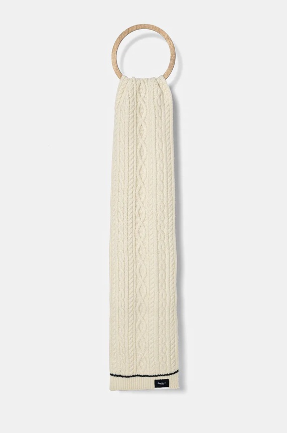 Шарф Pepe Jeans WANDA SCARF трикотаж бежевый PL060199