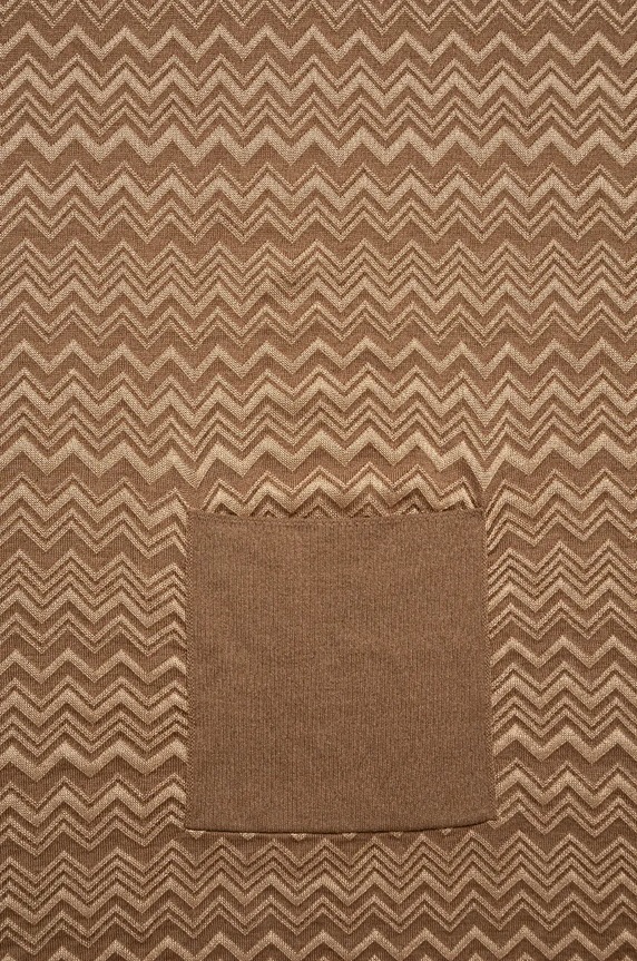 Vlněná šála Missoni MAXRWOD9857 béžová AW24