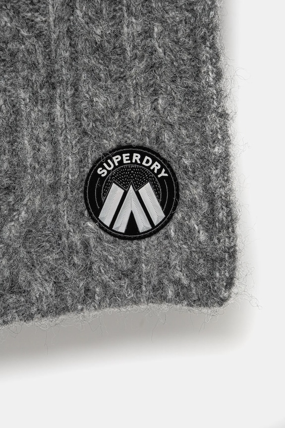 Superdry esarfa de lana W9310079A.C2Z gri AW24