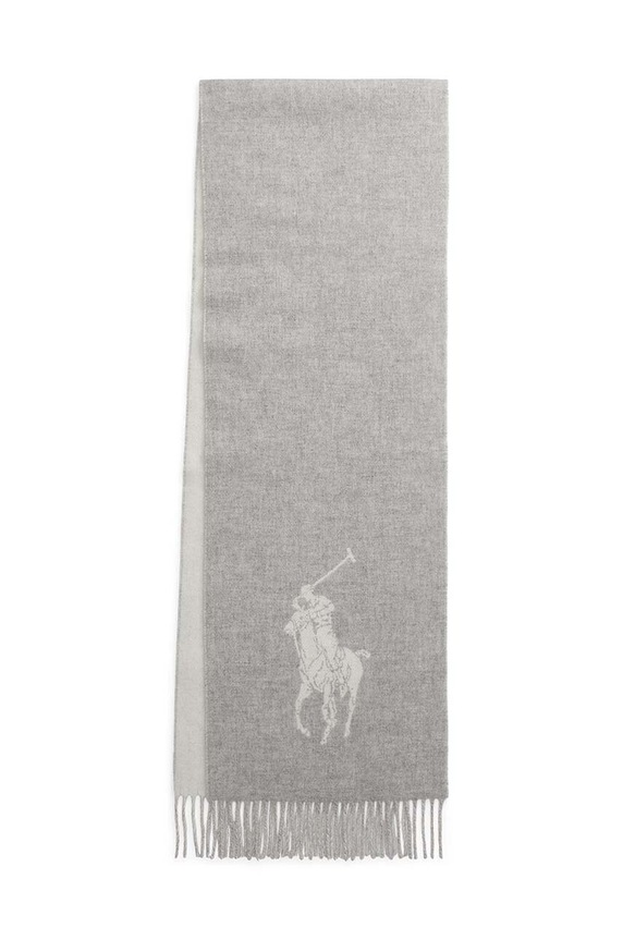 Kratki vuneni šal Polo Ralph Lauren 455954331 siva AW25