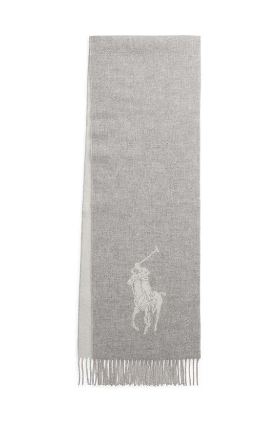 Kratki vuneni šal Polo Ralph Lauren 455954331 siva AW25