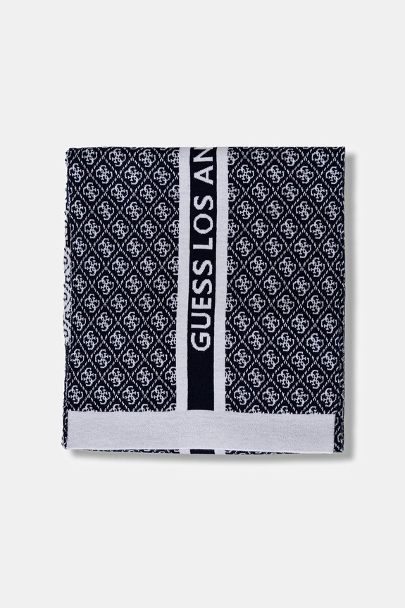 Šál s prímesou vlny Guess SEVYN W4BZ22.Z3JD2 tmavomodrá AW25