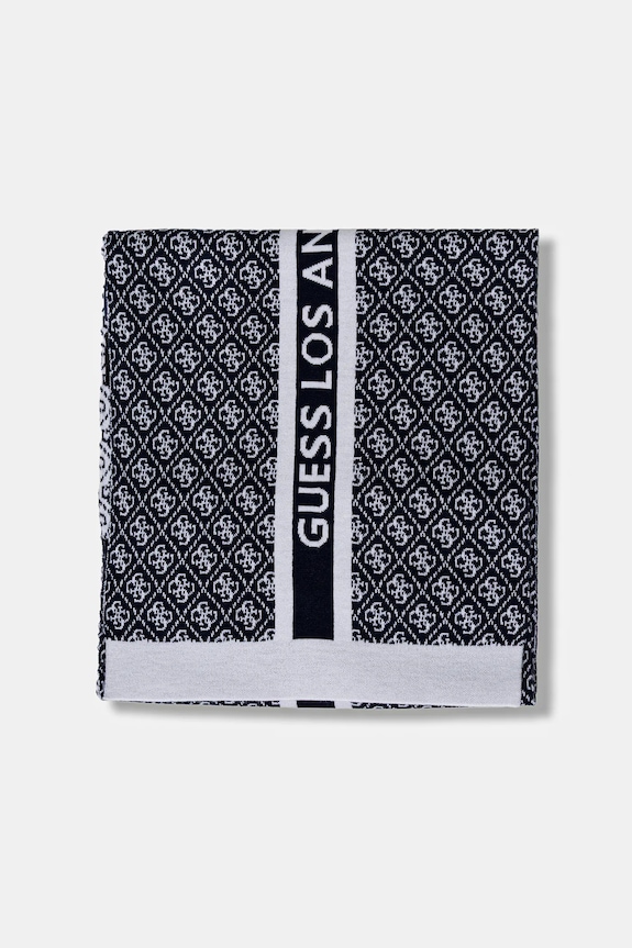 Šál s prímesou vlny Guess SEVYN W4BZ22.Z3JD2 tmavomodrá AW25