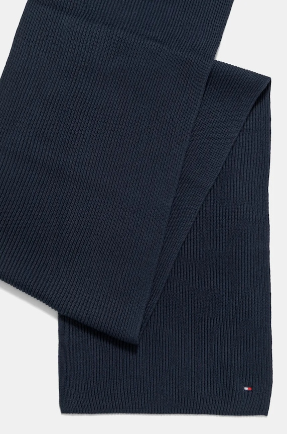 Tommy Hilfiger szalik z domieszką kaszmiru AW0AW16640 granatowy AW24