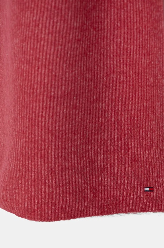 Šál s prímesou vlny Tommy Hilfiger AW0AW16641 ružová AW24