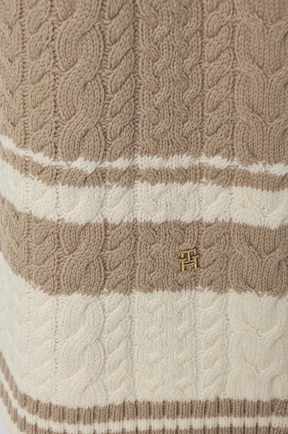 Tommy Hilfiger sciarpa in lana AW0AW16654 beige AW24