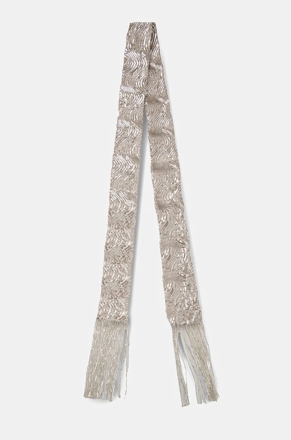 Κασκόλ Forte Forte 13292.myscarf ασημί AW24
