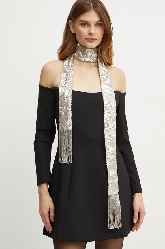Κασκόλ Forte Forte 13292.myscarf ασημί
