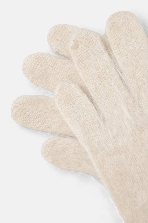 By Malene Birger rękawiczki kaszmirowe GUANTA Q72552002 beżowy AW24