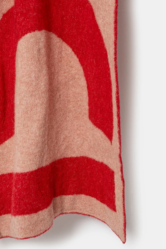 Fiorucci esarfa din amestec de lana Alpaca Scarf U01FPASC213KN10RD01 roz AW24