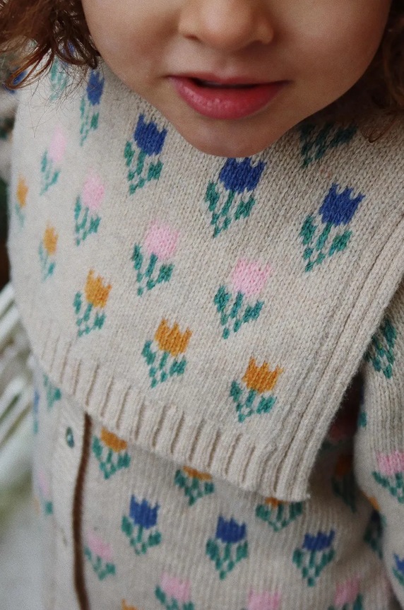 Детски кръгъл шал от вълна Konges Sløjd BELOU KNIT NECKWARMER KS101425
