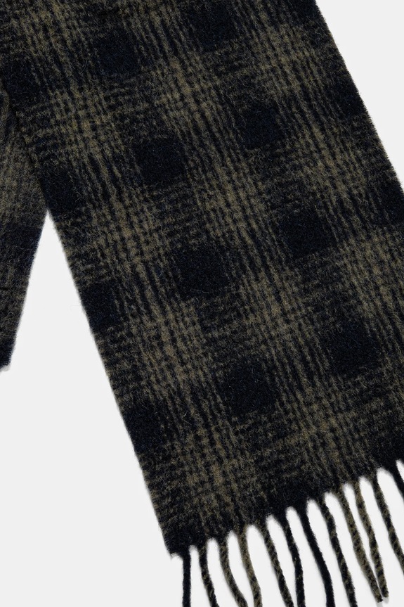 A.P.C. gyapjú sál echarpe andrea WPABL.M15209 zöld AW24
