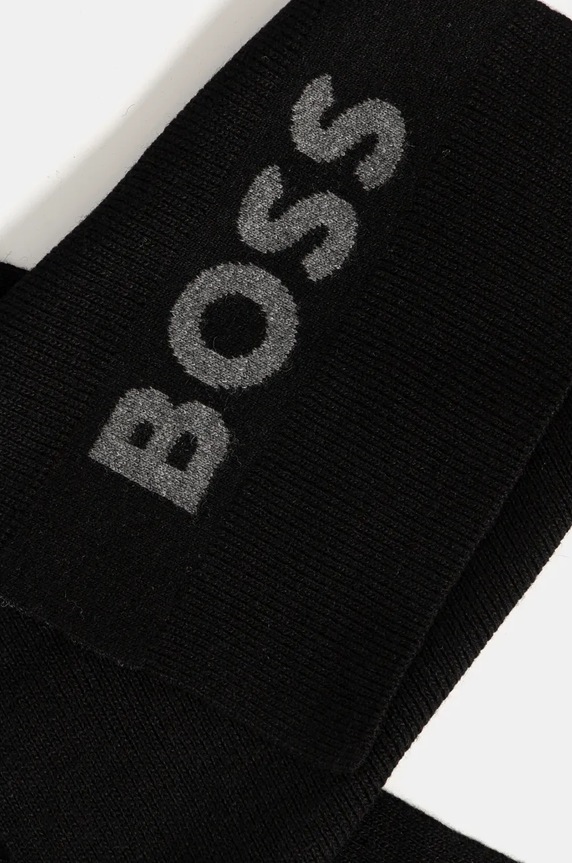 Akcesoria BOSS szalik z domieszką wełny 50524391 czarny