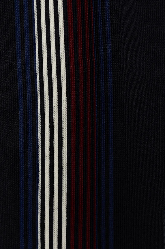 Šátek z vlněné směsi Tommy Hilfiger AM0AM12833 námořnická modř AW24