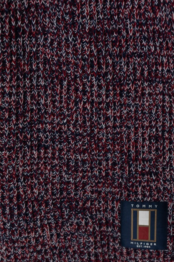 Kratki vuneni šal Tommy Hilfiger AM0AM12835 mornarsko plava AW24