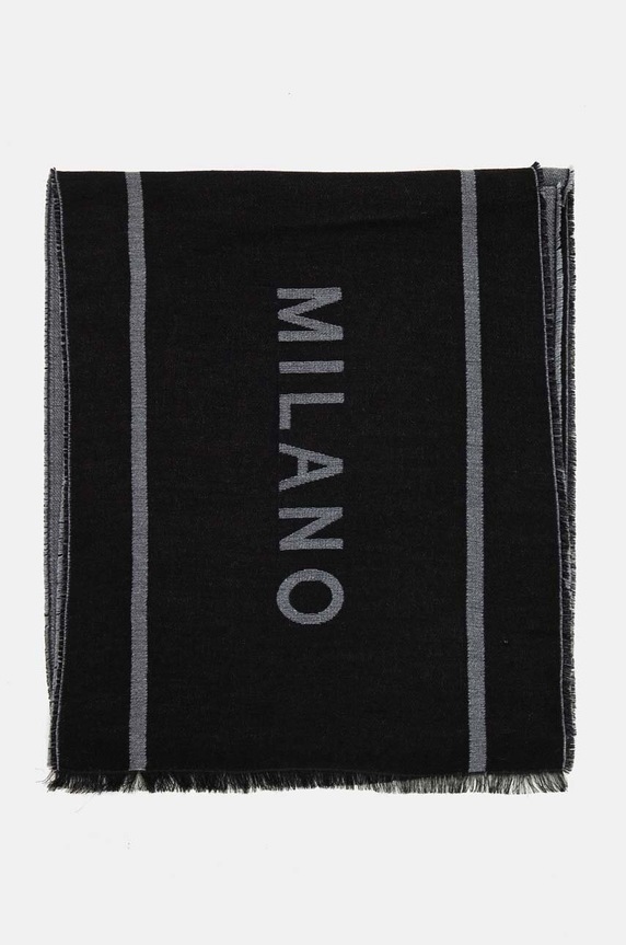 Moschino szalik wełniany M5791.50229 czarny AW25