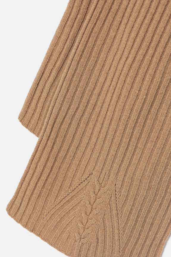 Вълнен шал United Colors of Benetton 1244DU01G бежов AW25