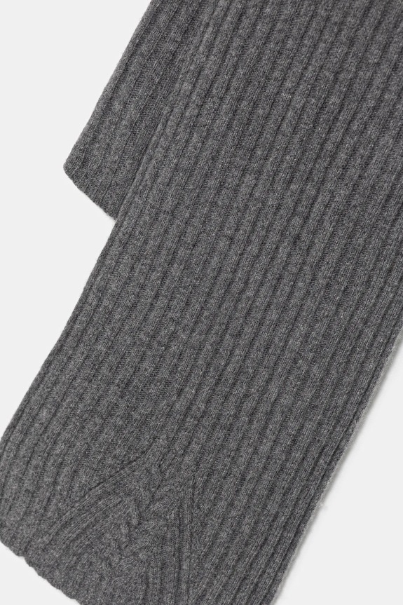 Вълнен шал United Colors of Benetton 1244DU01G сив AW25
