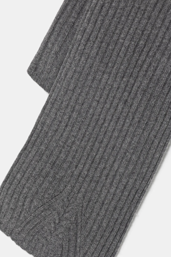 Вълнен шал United Colors of Benetton 1244DU01G сив AW25
