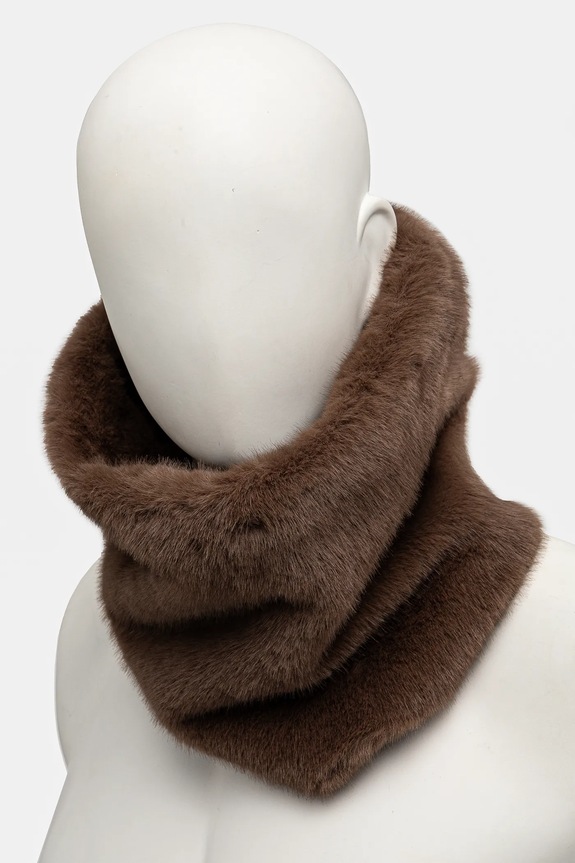 Cjevasti šal United Colors of Benetton 6G6LDU01J smeđa AW24