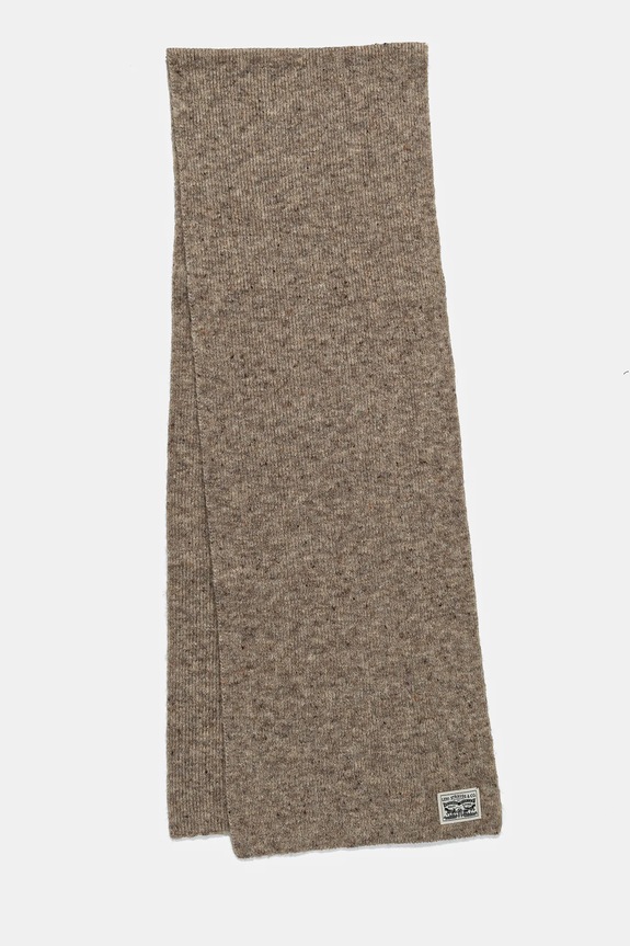 Kratki šal s primjesom vune Levi's 000JB.0004 bež AW24