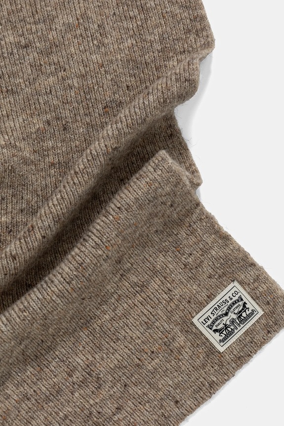 Dodaci Kratki šal s primjesom vune Levi's 000JB.0004 bež