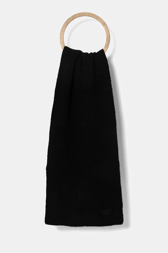 Vuneni šal Superdry s dodatkom vune crna Y9310080A.02A