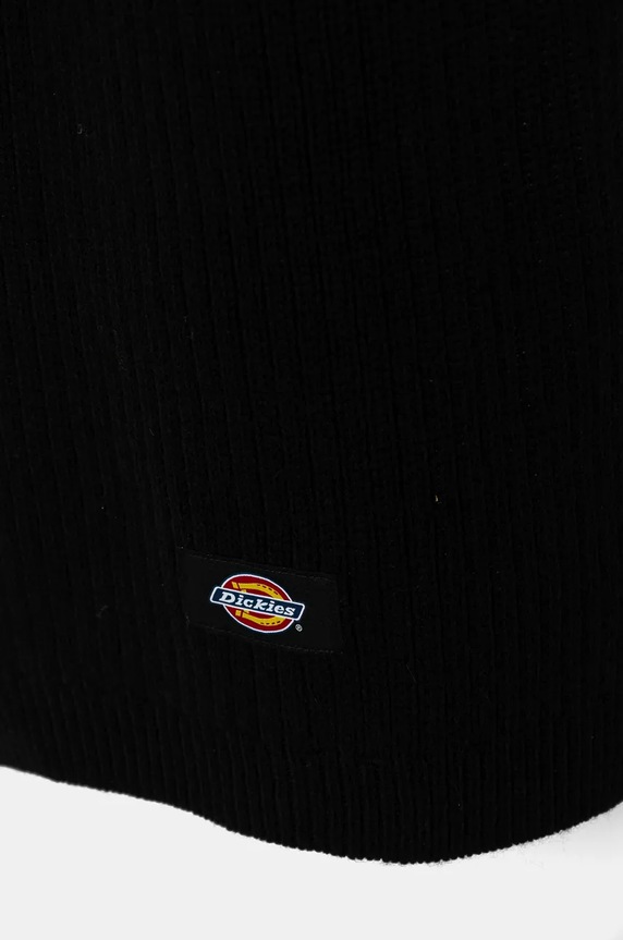 Kratki šal s primjesom vune Dickies RIB DK0A4Z3G crna AW24