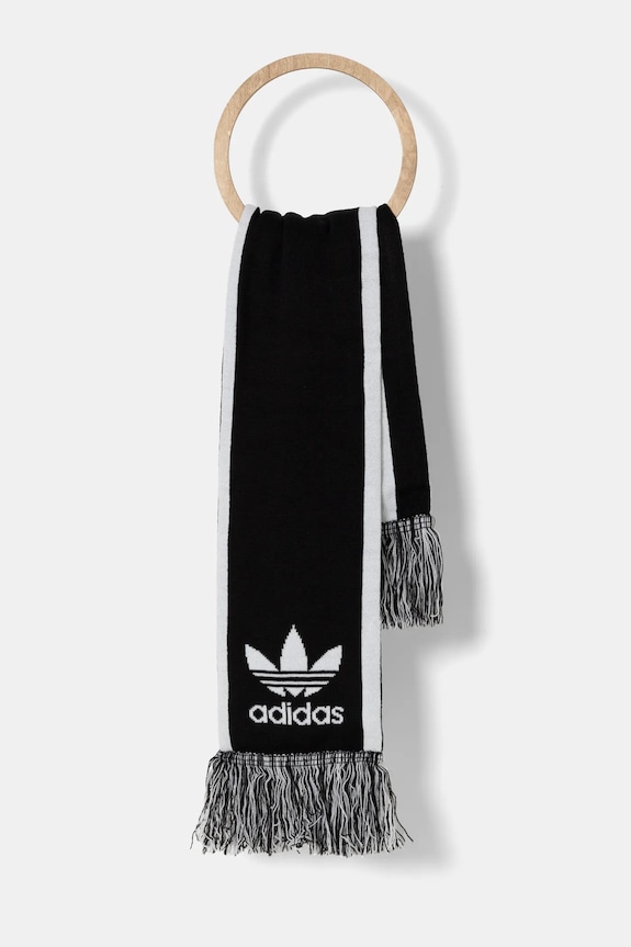 Šál adidas Originals hrubá čierna IY4105