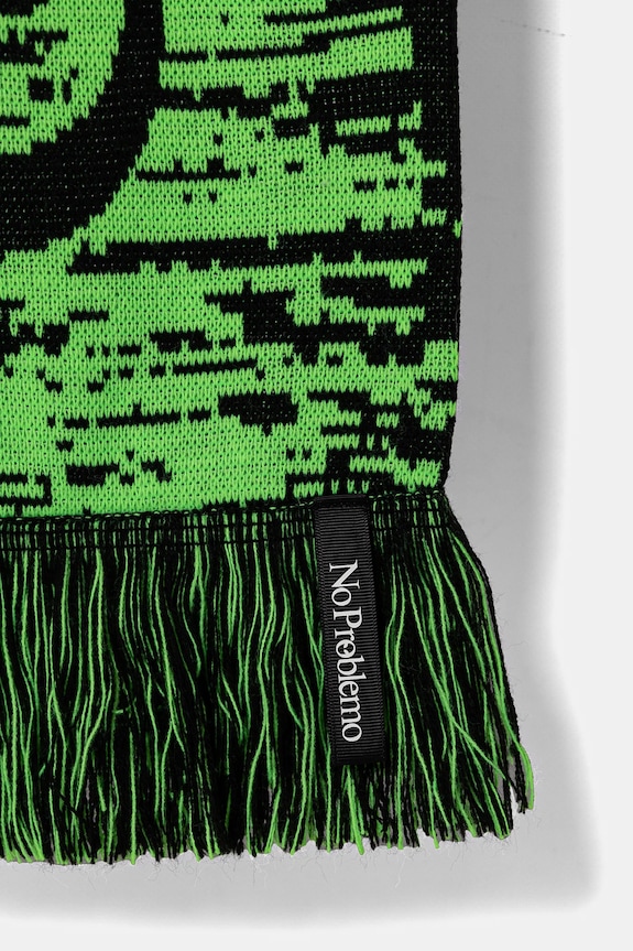 Šal No Problemo No Problemo Glitch Scarf NP90104.02 zelena AW24