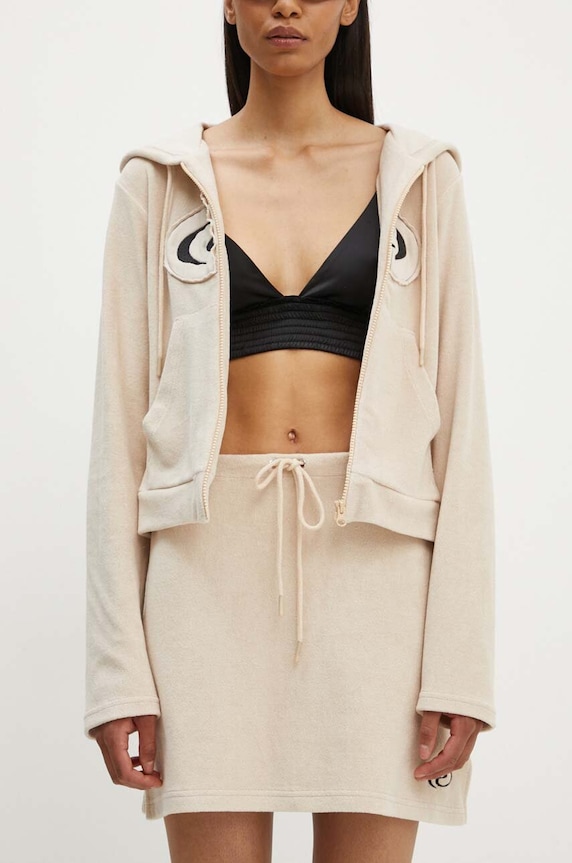 Résumé fusta din bumbac BoraRS Skirt uni bej 221431164