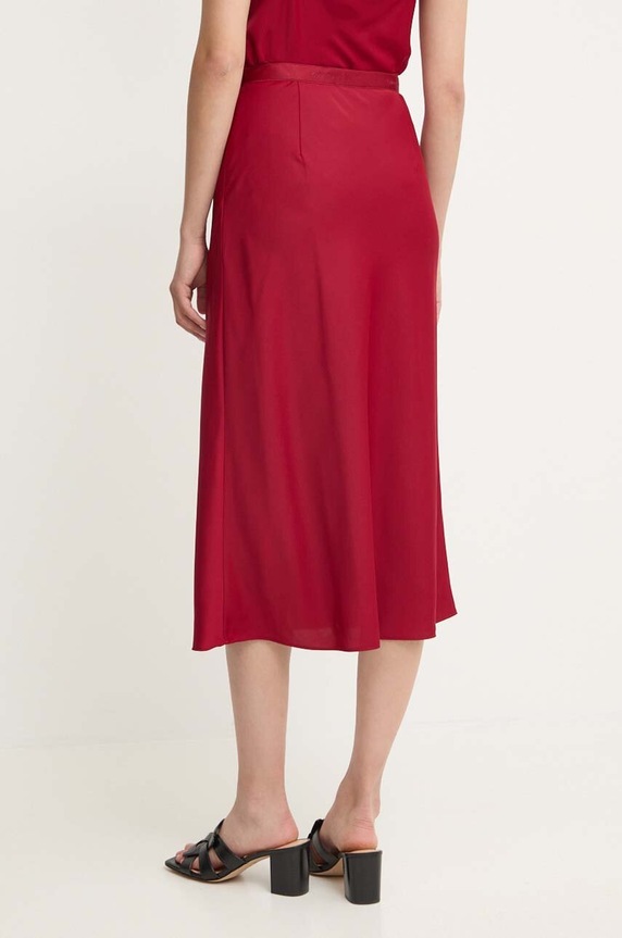 Calvin Klein spódnica K20K207308 bordowy AW24