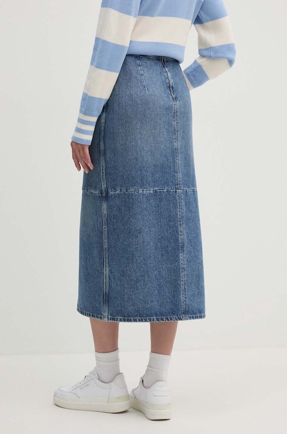 Îmbrăcăminte Tommy Hilfiger fustă din denim WW0WW42582 albastru