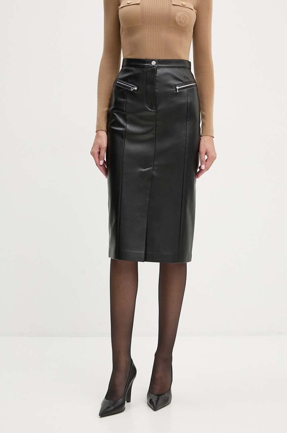 Suknja Patrizia Pepe 8G0416.E005 crna AW24