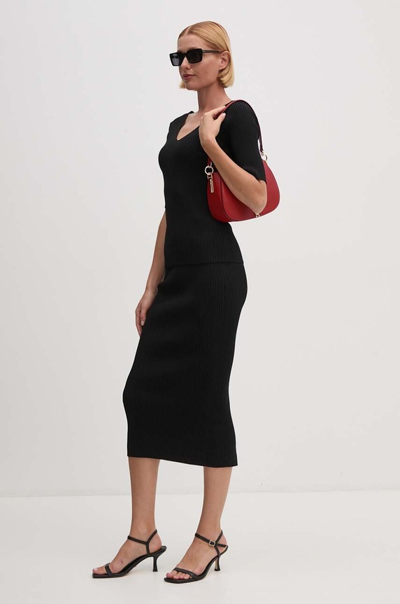 Dkny fusta D2E4A122 negru AW24