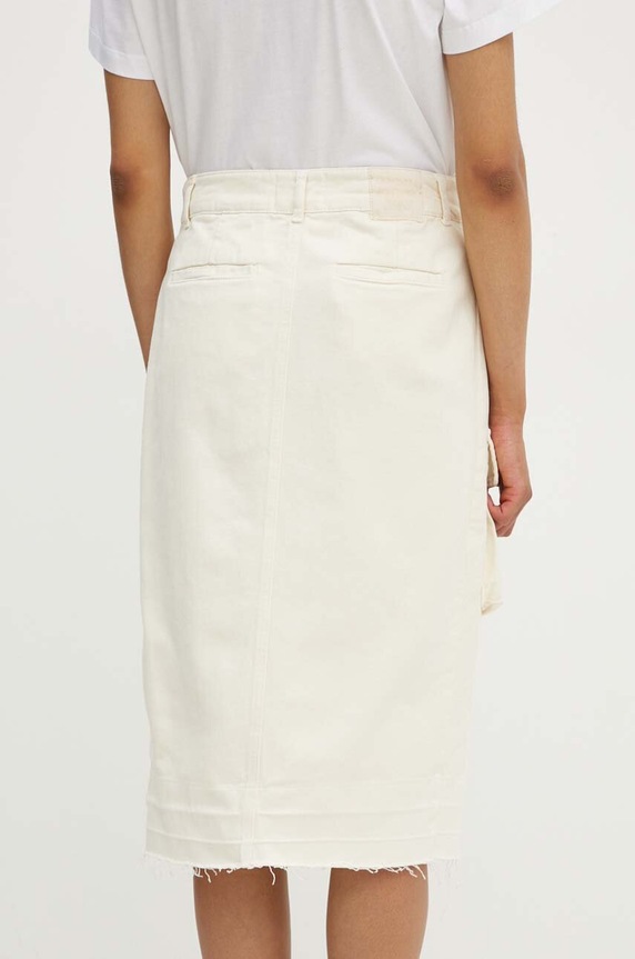 Odzież Moschino Jeans spódnica jeansowa 0119.8225 beżowy