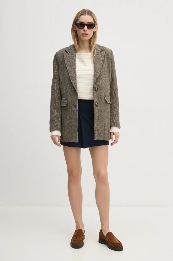 Suknja United Colors of Benetton 4962D003X mornarsko plava AW24