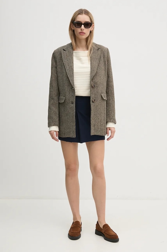Suknja United Colors of Benetton 4962D003X mornarsko plava AW24