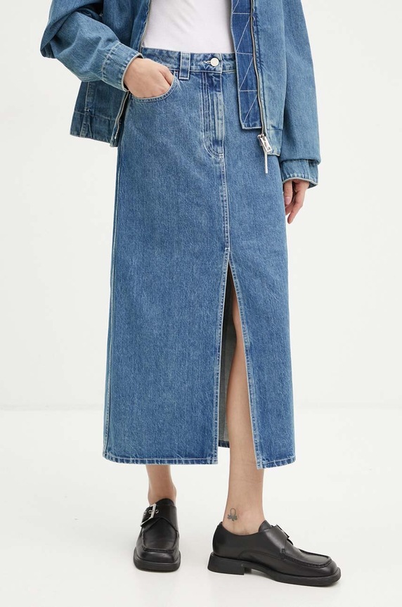 Sunnei gonna di jeans cotone blu RTWWSKR006