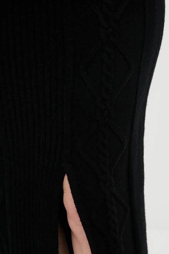 Suknja Dkny crna DJ4R0377