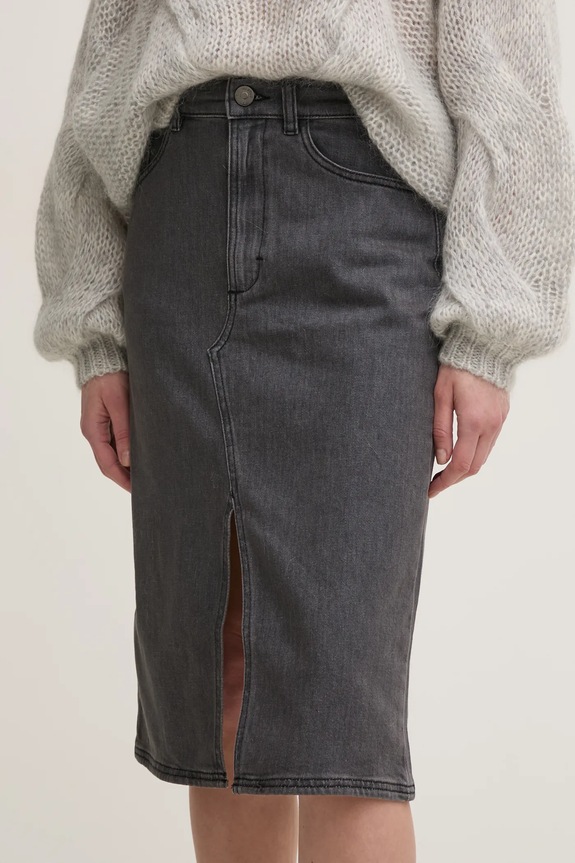 Gestuz spódnica jeansowa casual szary 10909237