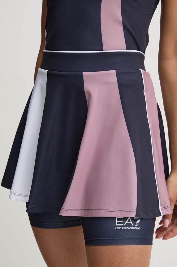 Sportovní sukně EA7 Emporio Armani TJ04Z.6DTN51.2507 námořnická modř AW24