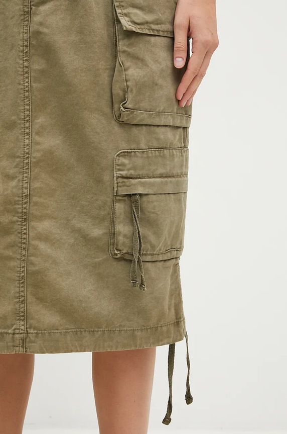 Βαμβακερή φούστα Alpha Industries πράσινο 148068