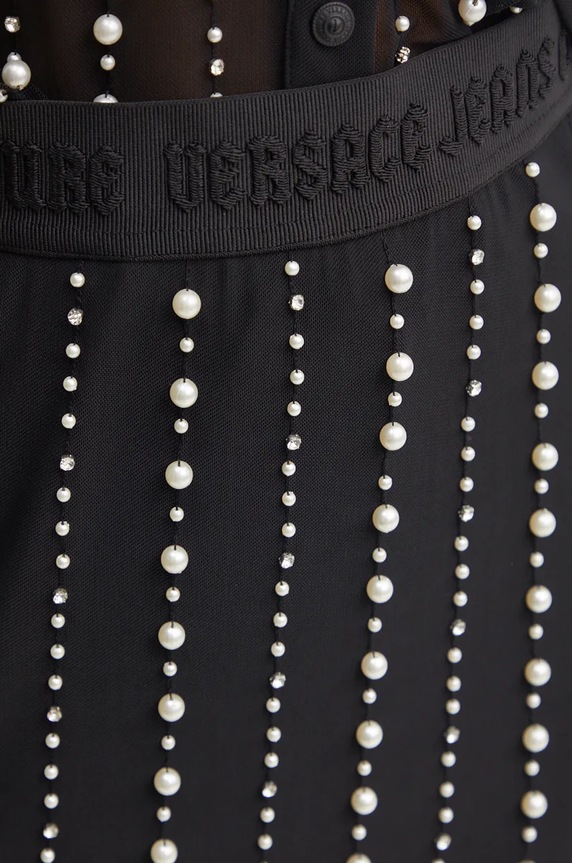 Φούστα Versace Jeans Couture μαύρο 77HAEI06.CJM01