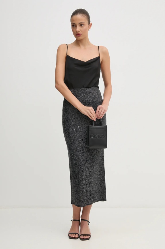 Suknja United Colors of Benetton 4RO6D0046 crna AW24